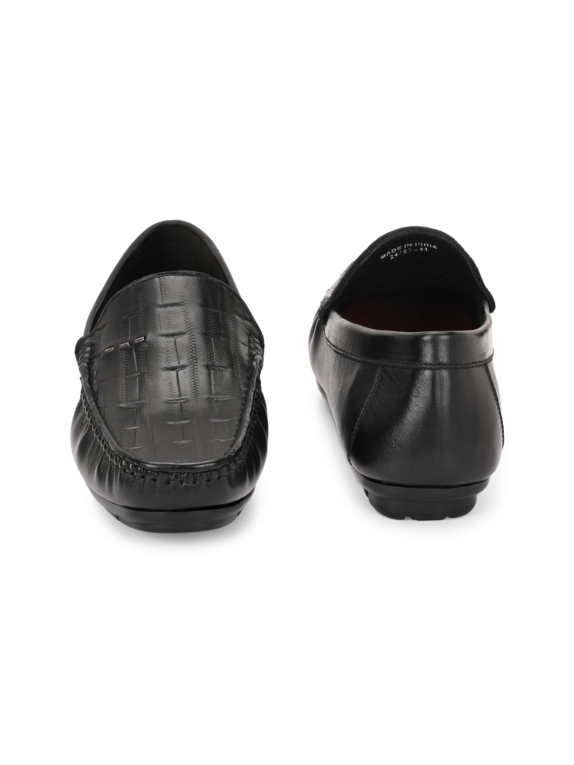 Egoss Shoes Egoss Printed Loafers For Men – Black
