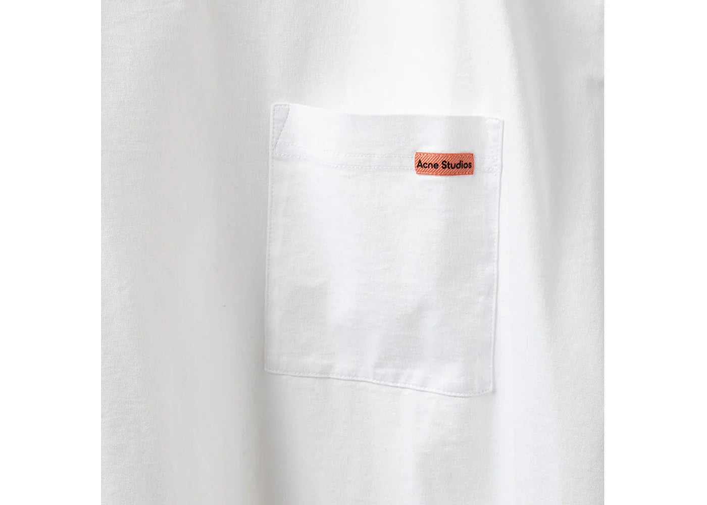 Acne Studios Pocket Logo T-Shirt Optic White - view 2