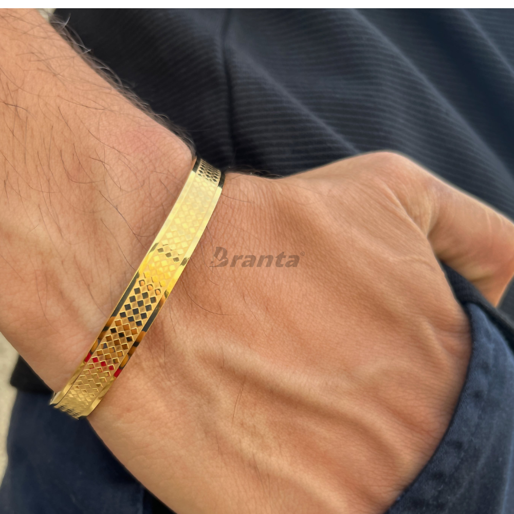 Branta Cube Pattern Bracelet For Men (7 Inch) - view 2