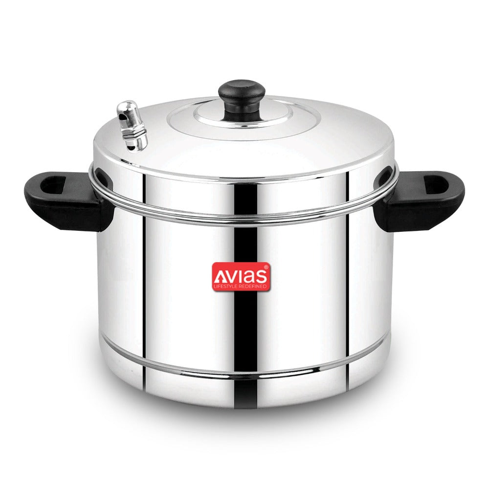 AVIAS Stainless Steel Idly Cooker | Induction And Gas Stove Base | 4 Plates - view 2