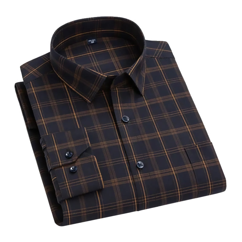 BlackTree Darnandstitch Men's Dark Cotton Slim Fit Printed Shirt