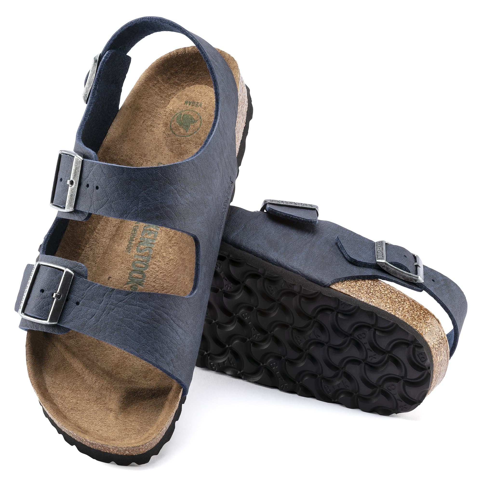 Birkenstock Milano Birko-Flor – Blue Blue/Saddle Matt Navy