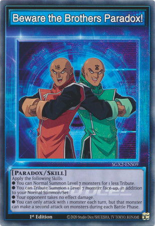 Yu-Gi-Oh! Beware the Brothers Paradox! - SGX2-ENS09 - Common - 1st Edition
