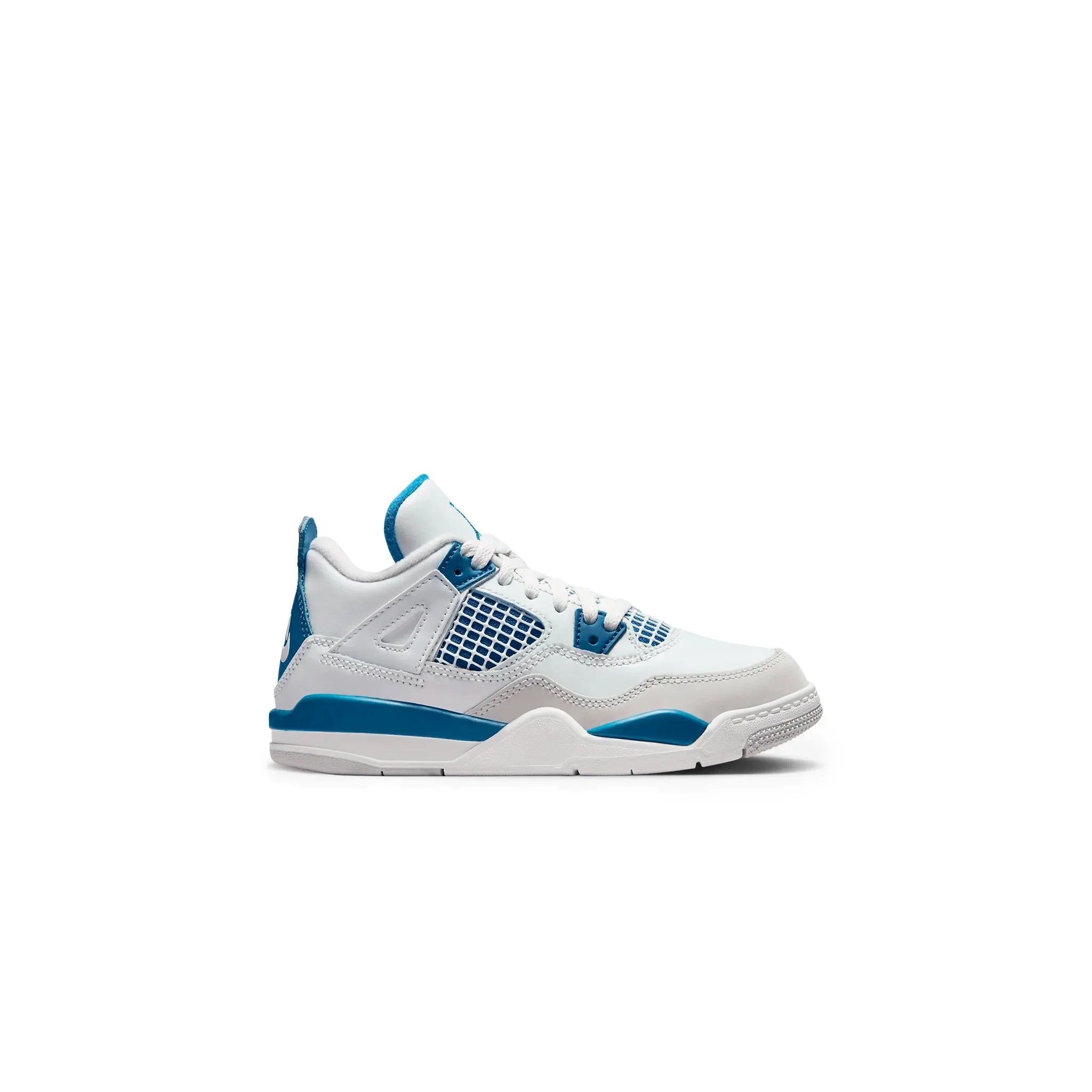 Air Jordan 4 Retro Military Blue (PS) – White