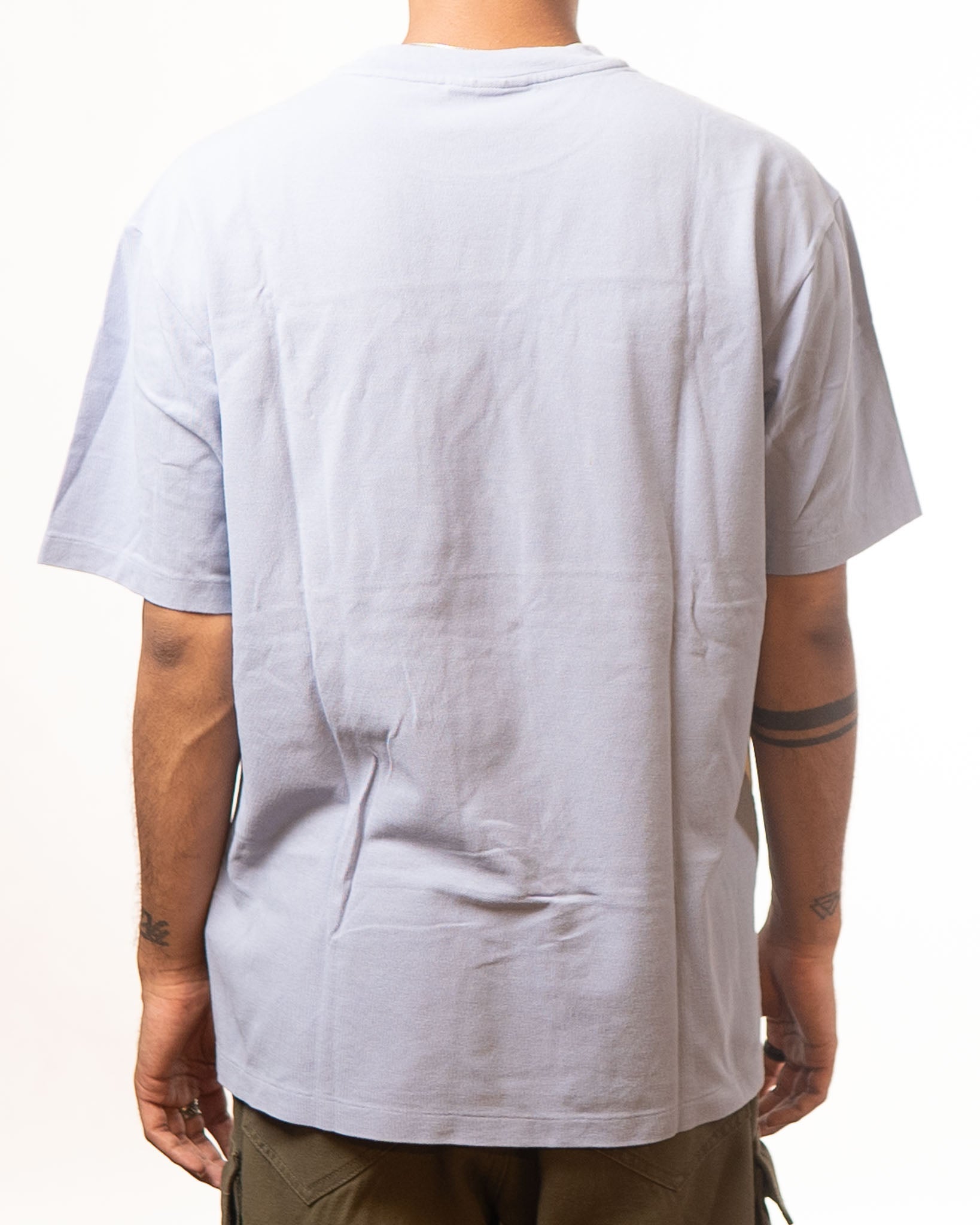 Lacoste Blue Lavender Colourblocked Tshirt - view 3