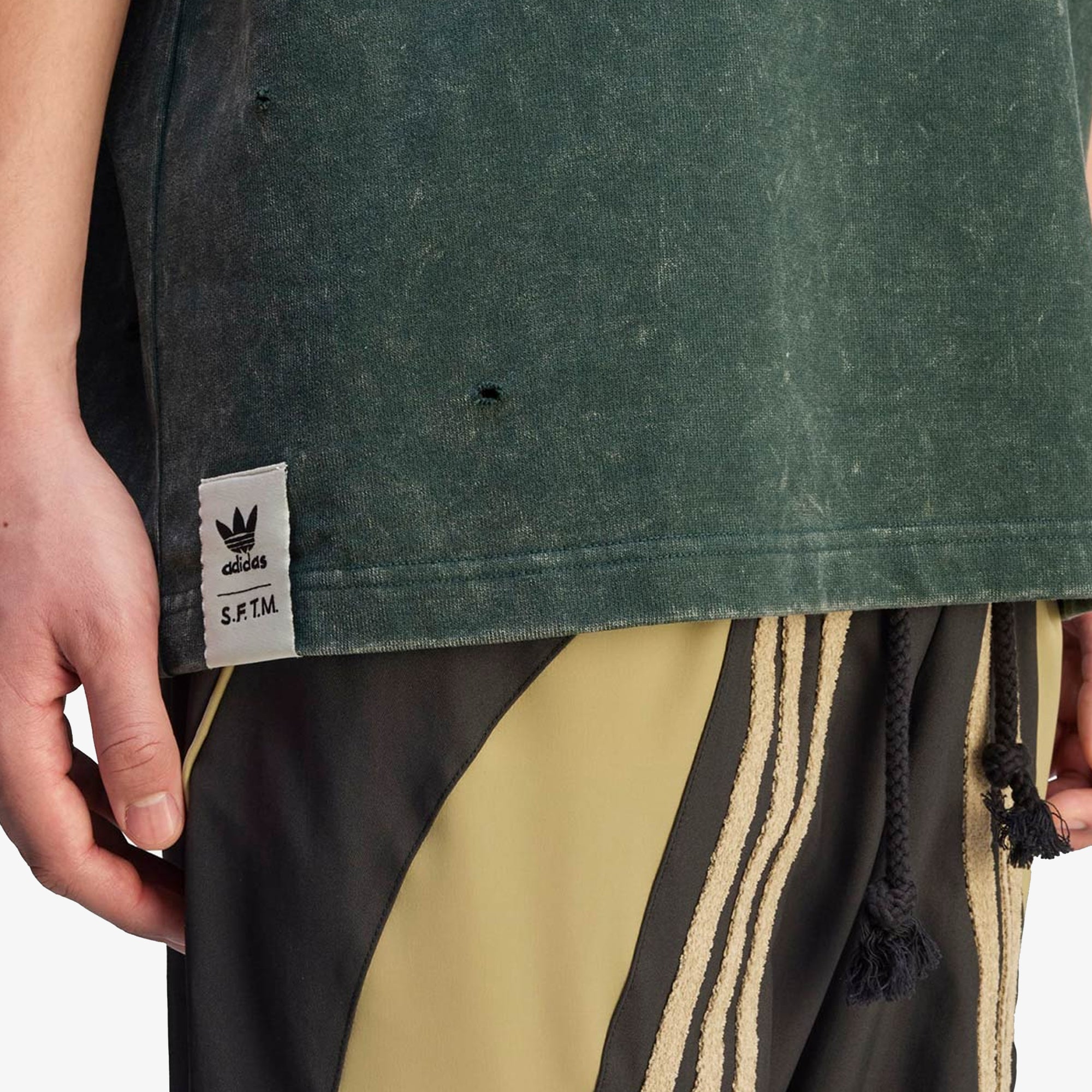 Adidas Originals | Song For The Mute Washed Tee { Shadow Green - view 5