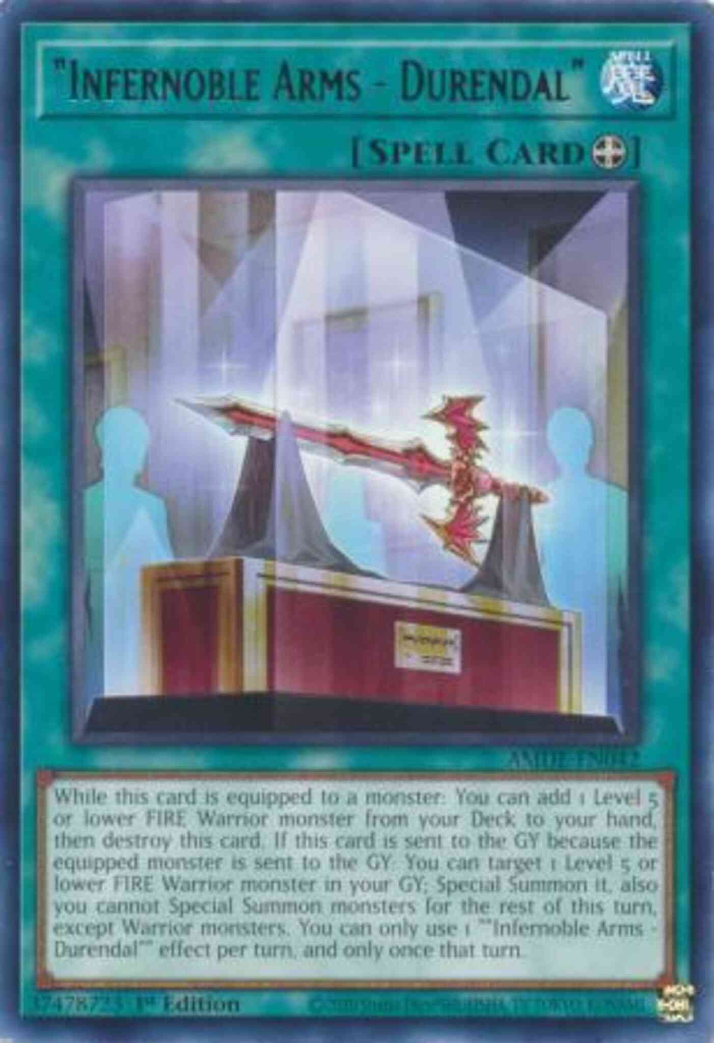 Yu-Gi-Oh! "Infernoble Arms - Durendal" - AMDE-EN042 - Rare - 1st Edition