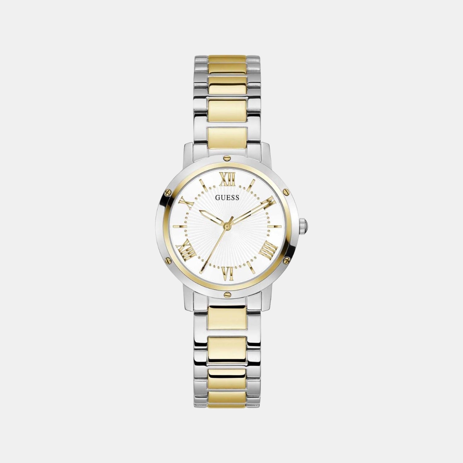 Guess Dawn Women Quartz White Dial Analog Stainless Steel Watch GW0404L2