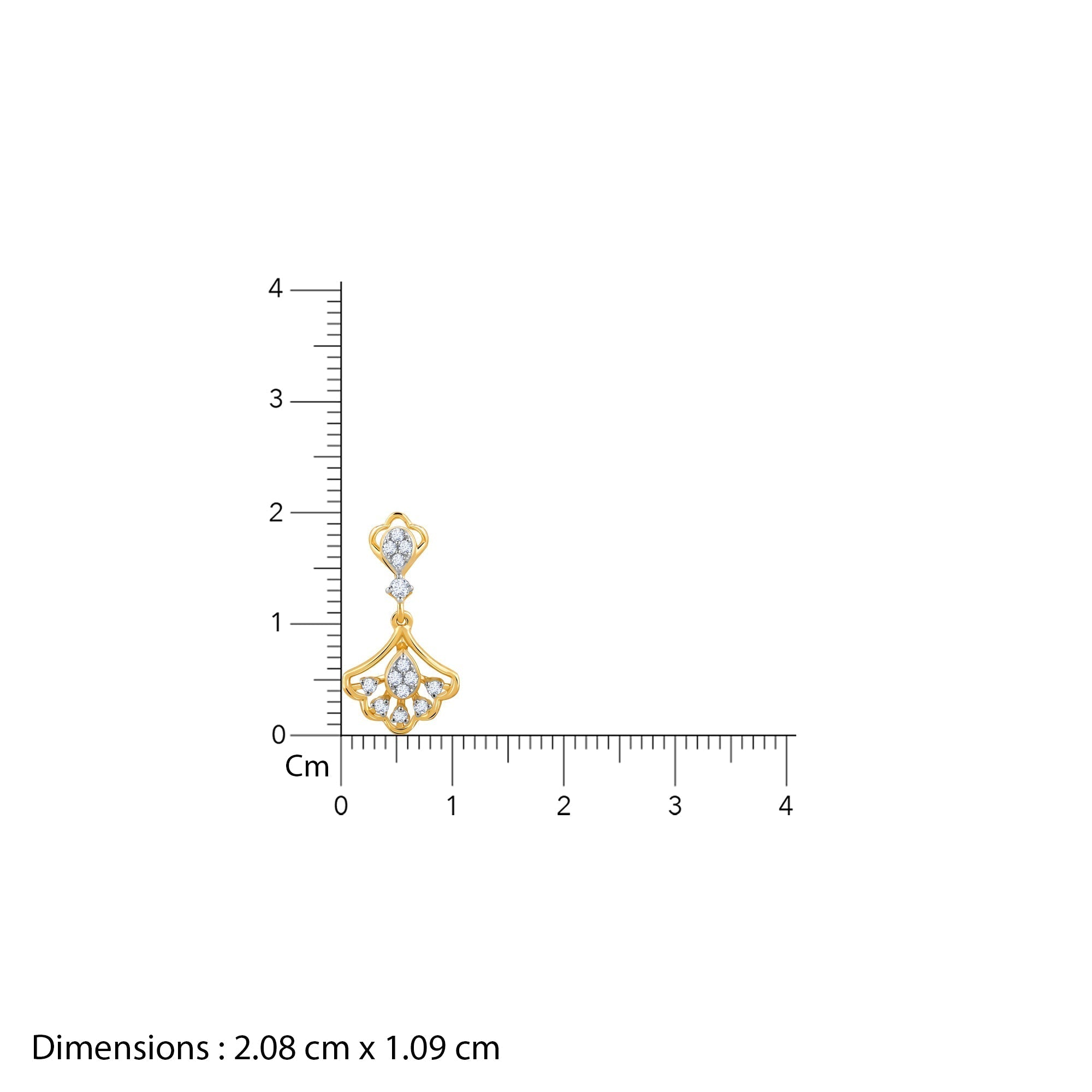 GIVA Jewellery Gold Bonita Earrings - view 4