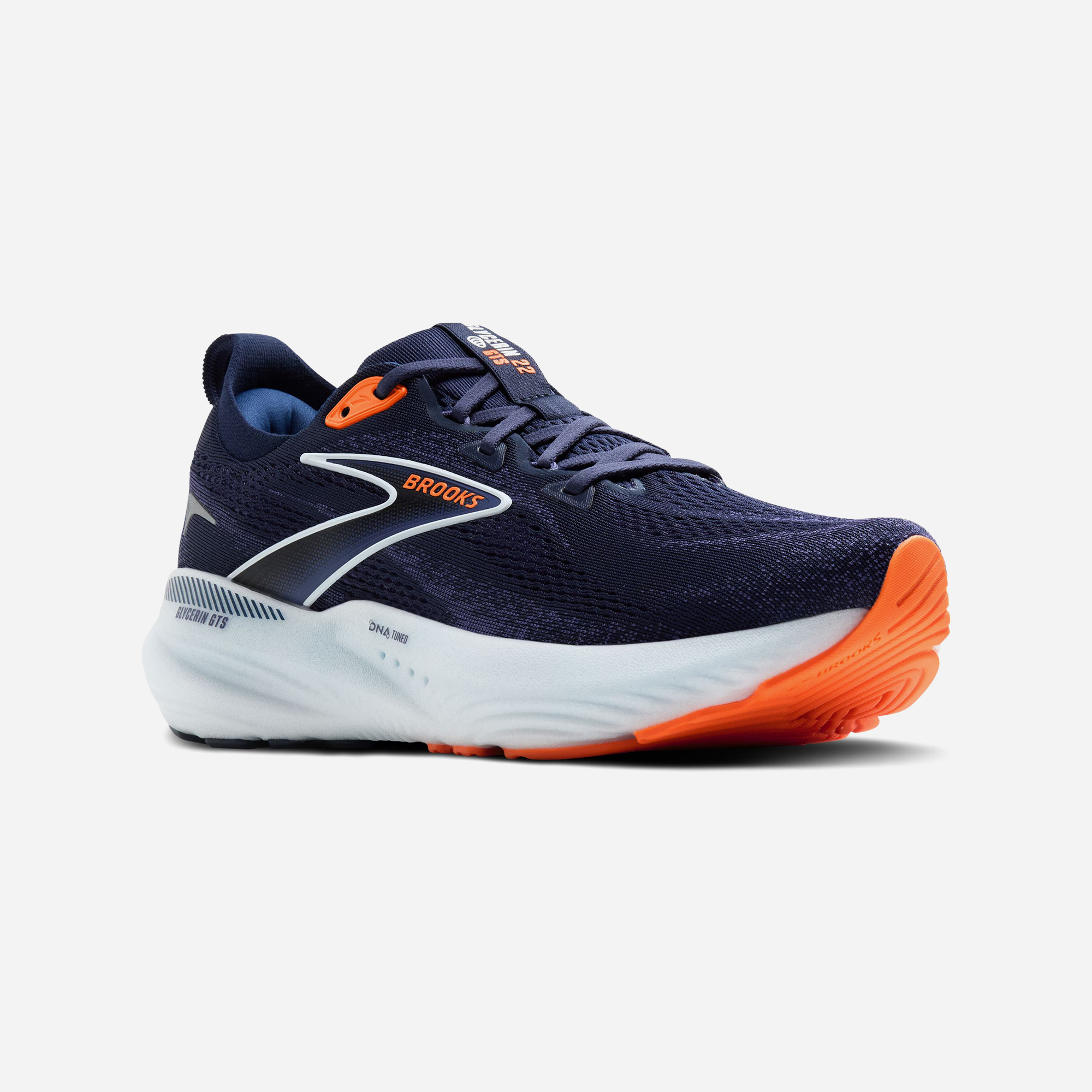 Brooks Glycerin 22 Peacoat Blue Ribbon Orange - view 2