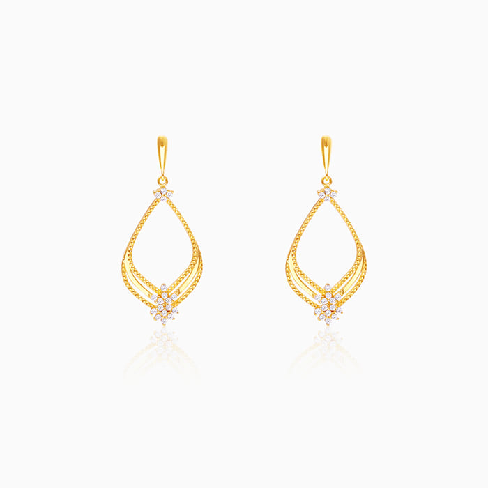 GIVA Jewellery Golden Princess Earrings