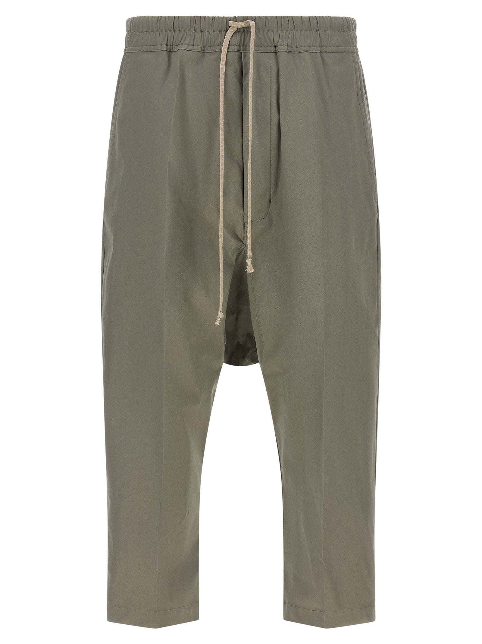 Rick Owens Drawstring Cropped Pants – 97% cotton, 3% elastane