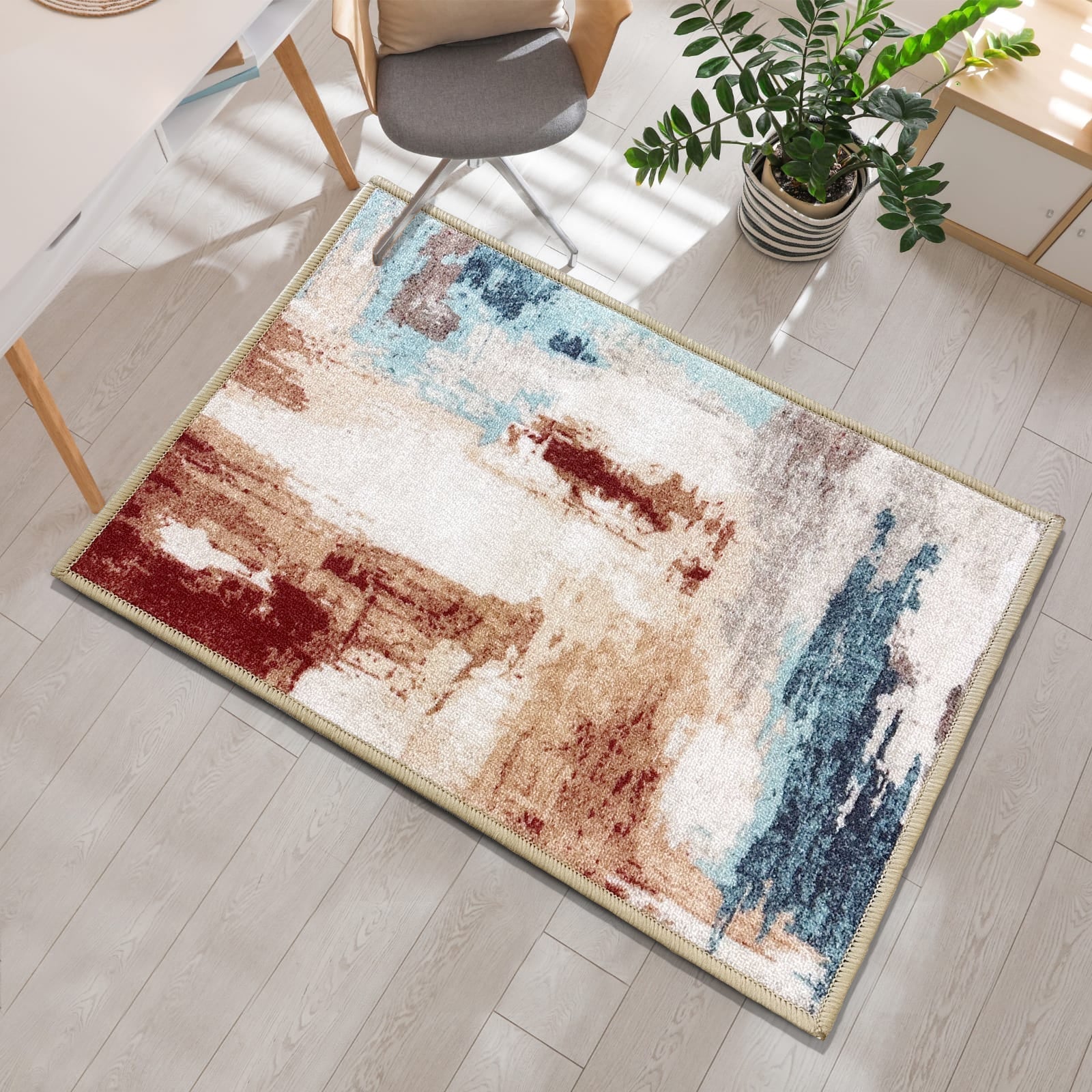 Urban Space Home Furnishing 3D Digital Printed Carpet, Bed Runner with Anti Slip Backing - DR1029 - view 4