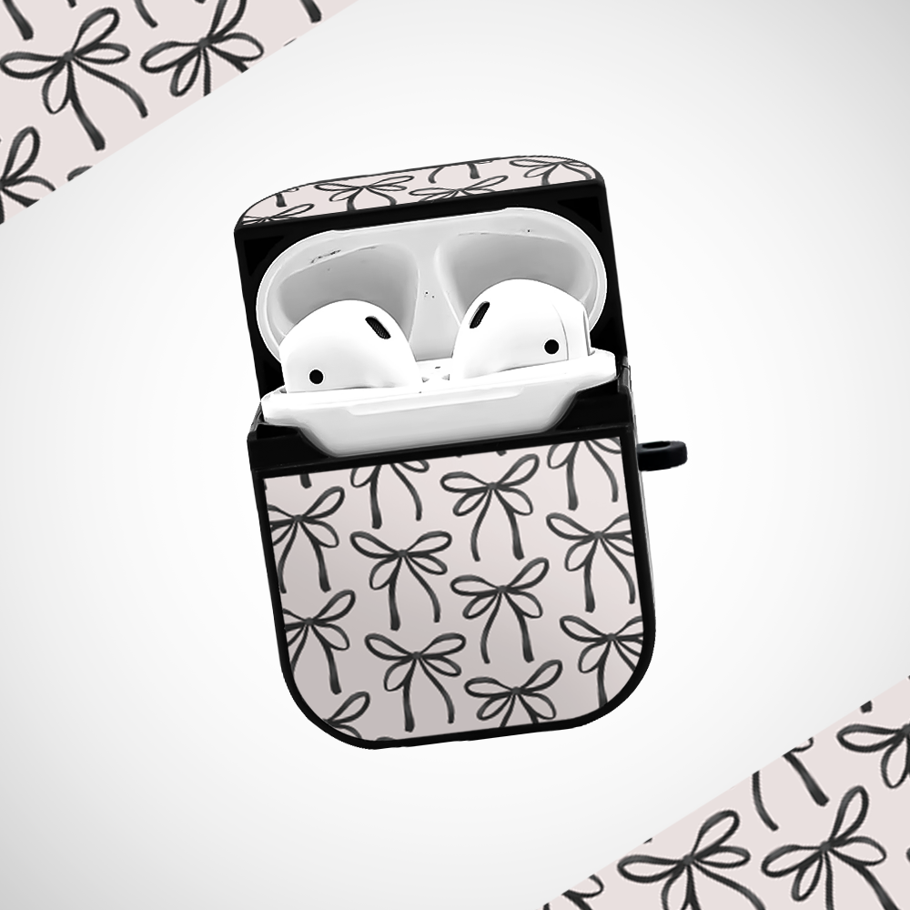 Cover It Up Black and White Bow Glass Airpods 2nd Gen Case Covers - view 2