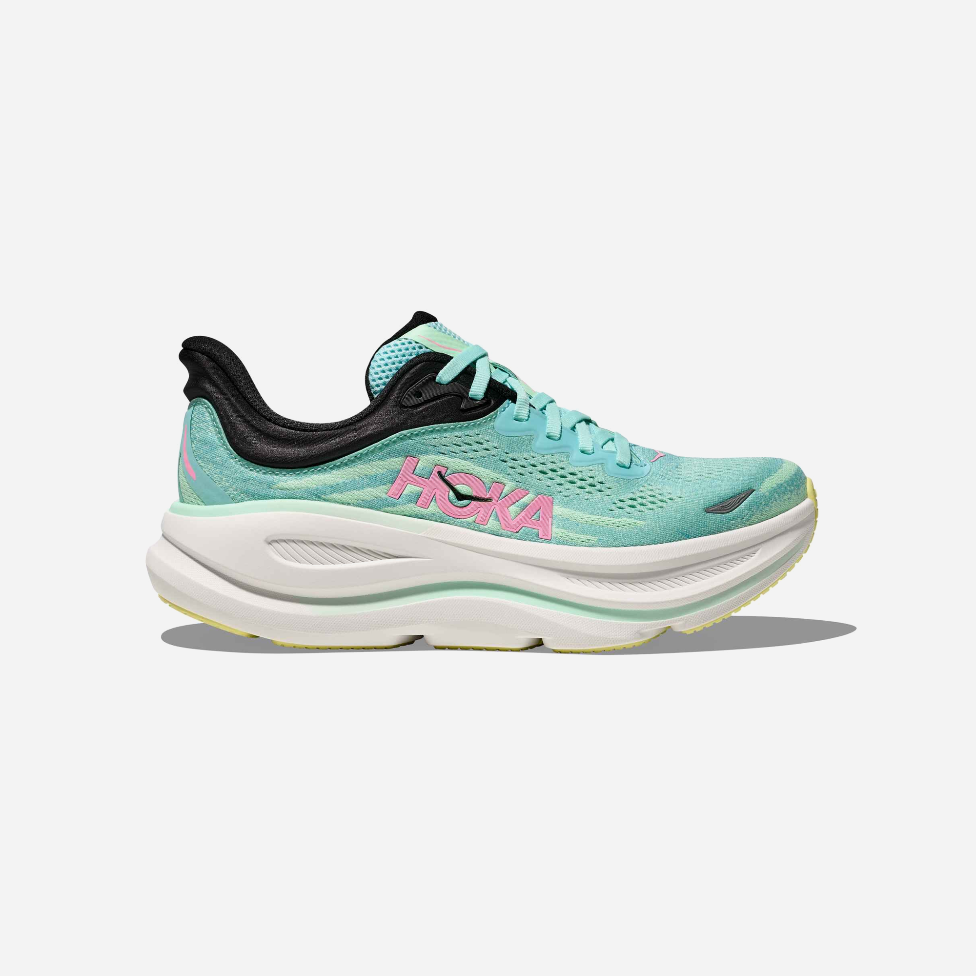 Hoka Bondi 9 Blue Spark Mint Fluorite Wide WMNS