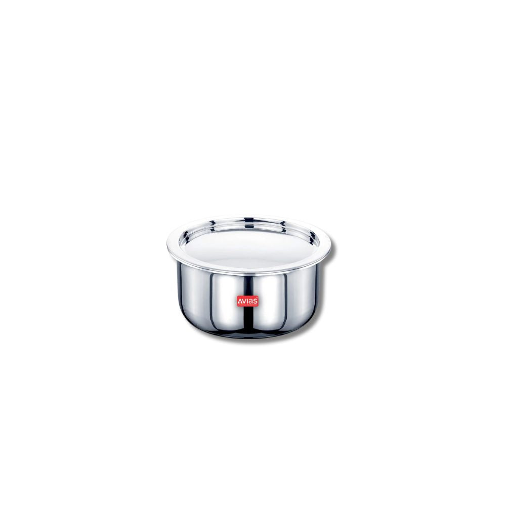 AVIAS Riara Premium Stainless Steel Tri-Ply Tope With Steel Lid | Gas & Induction Compatible | Silver - view 18