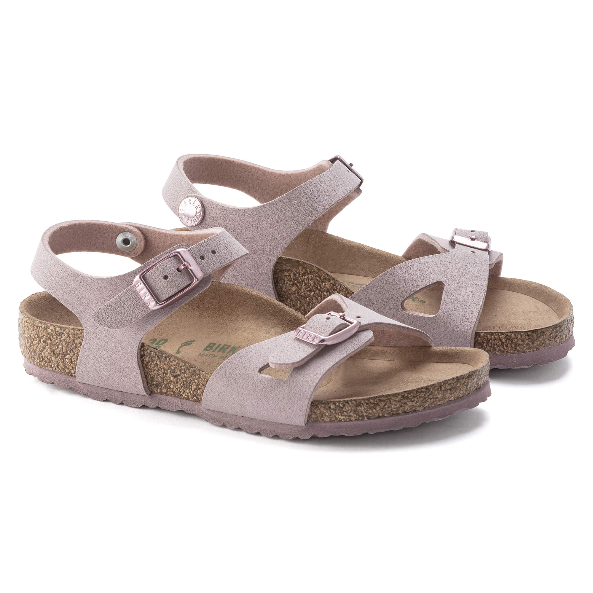 Birkenstock Rio Kids Birko-Flor Nubuck – Purple Purple/Lavender Blush - view 4