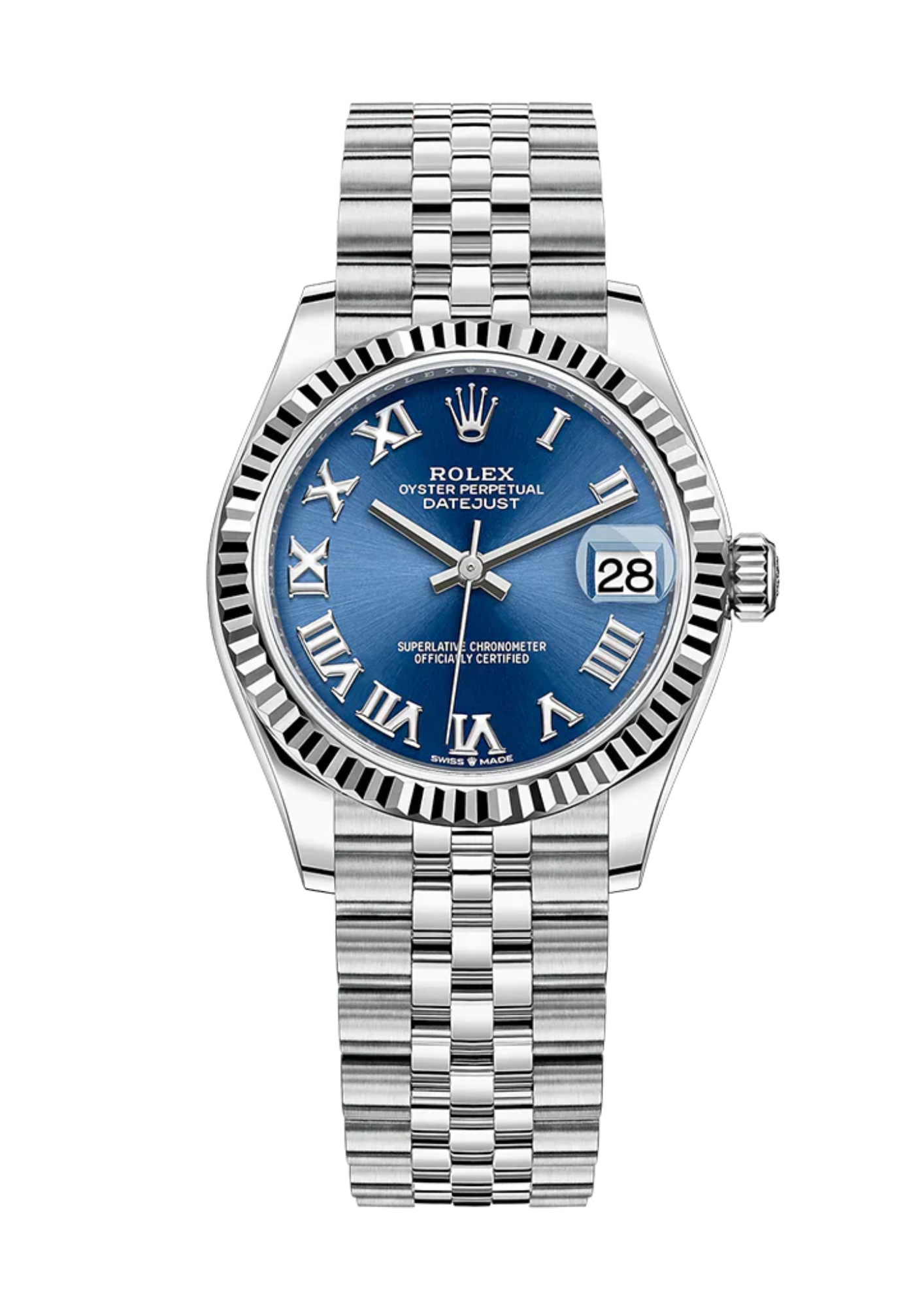Cop Underdog Rolex Datejust 31mm Blue Roman Jubilee 278274