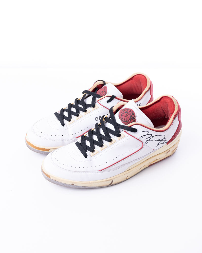 Nike Air Jordan 2 Retro Low SP Off-White White Red - view 4