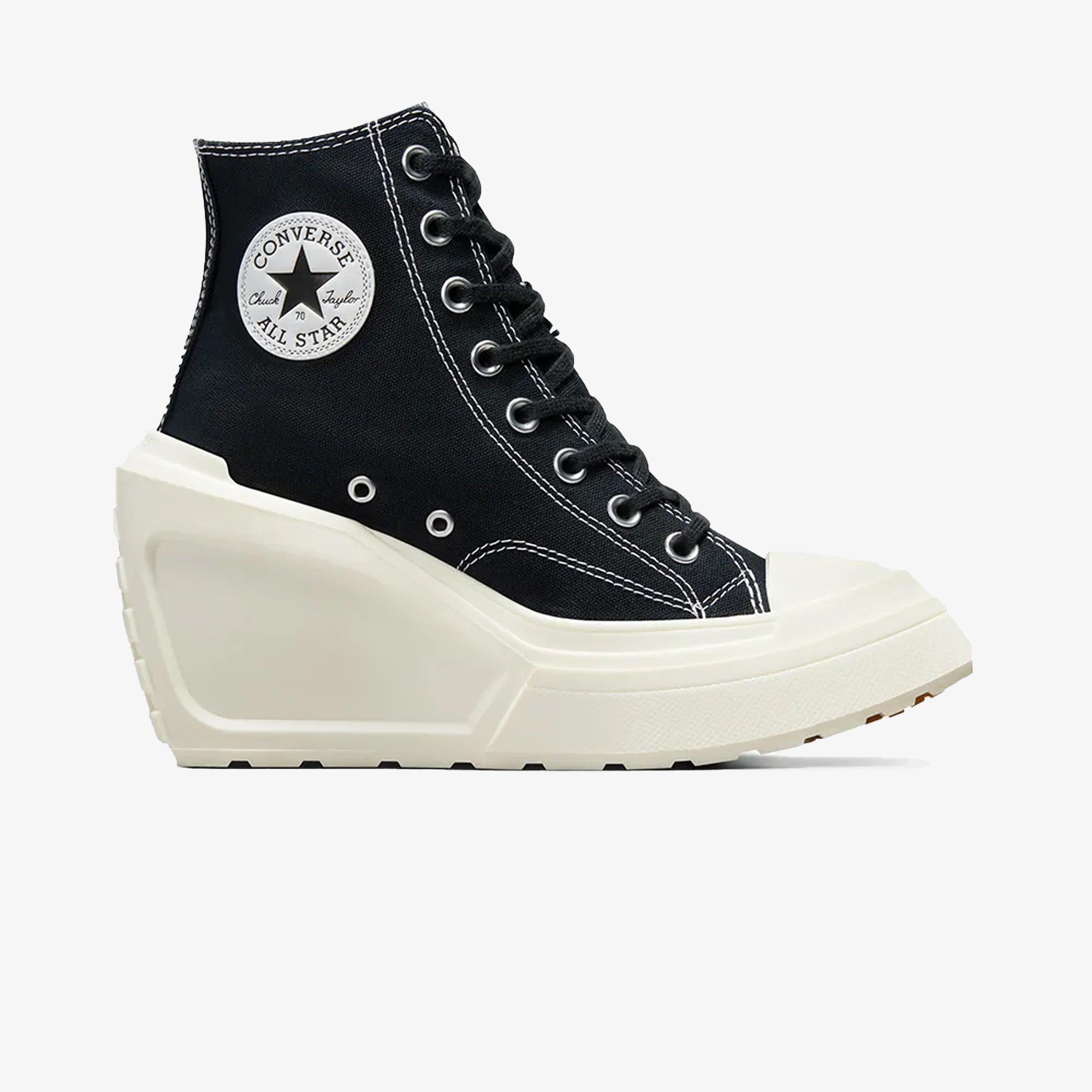 Converse | CHUCK 70 DE LUXE WEDGE { BLACK/WHITE - view 4
