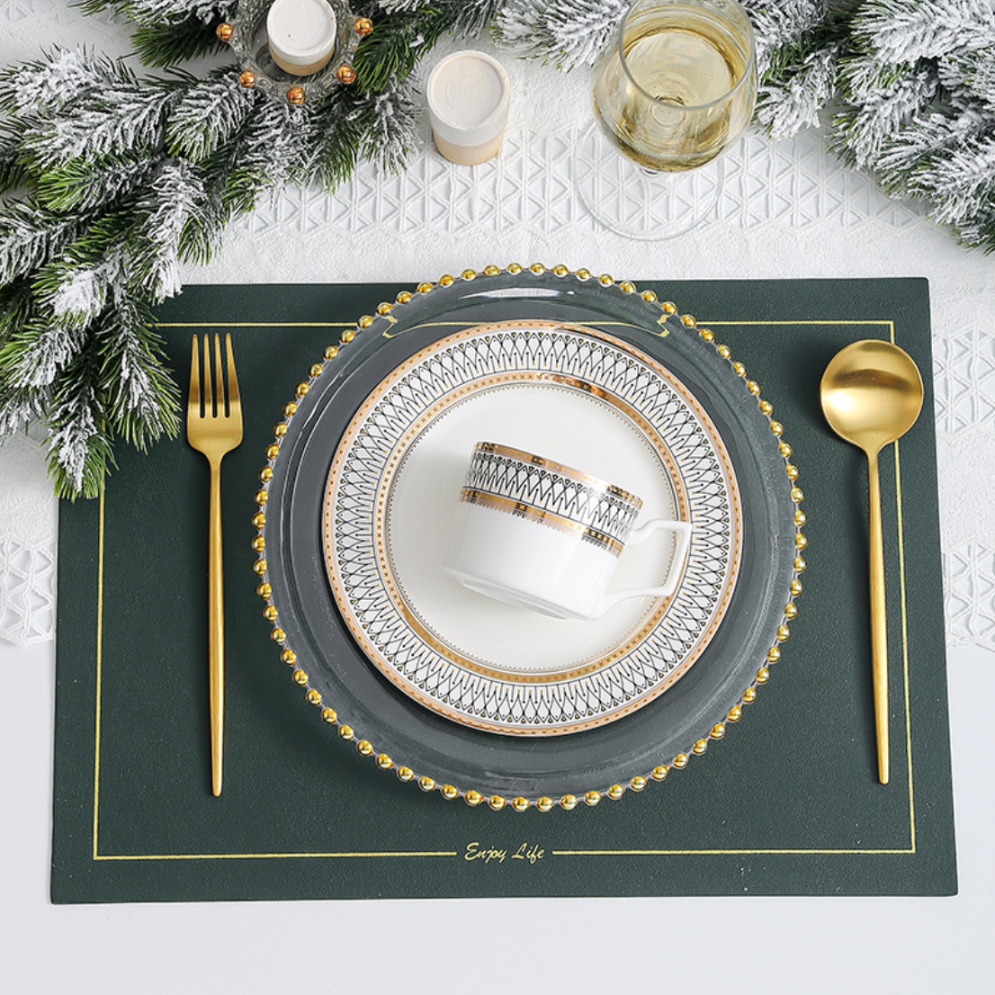 Nestasia Gold Detailed Glam Dessert Plate - view 9
