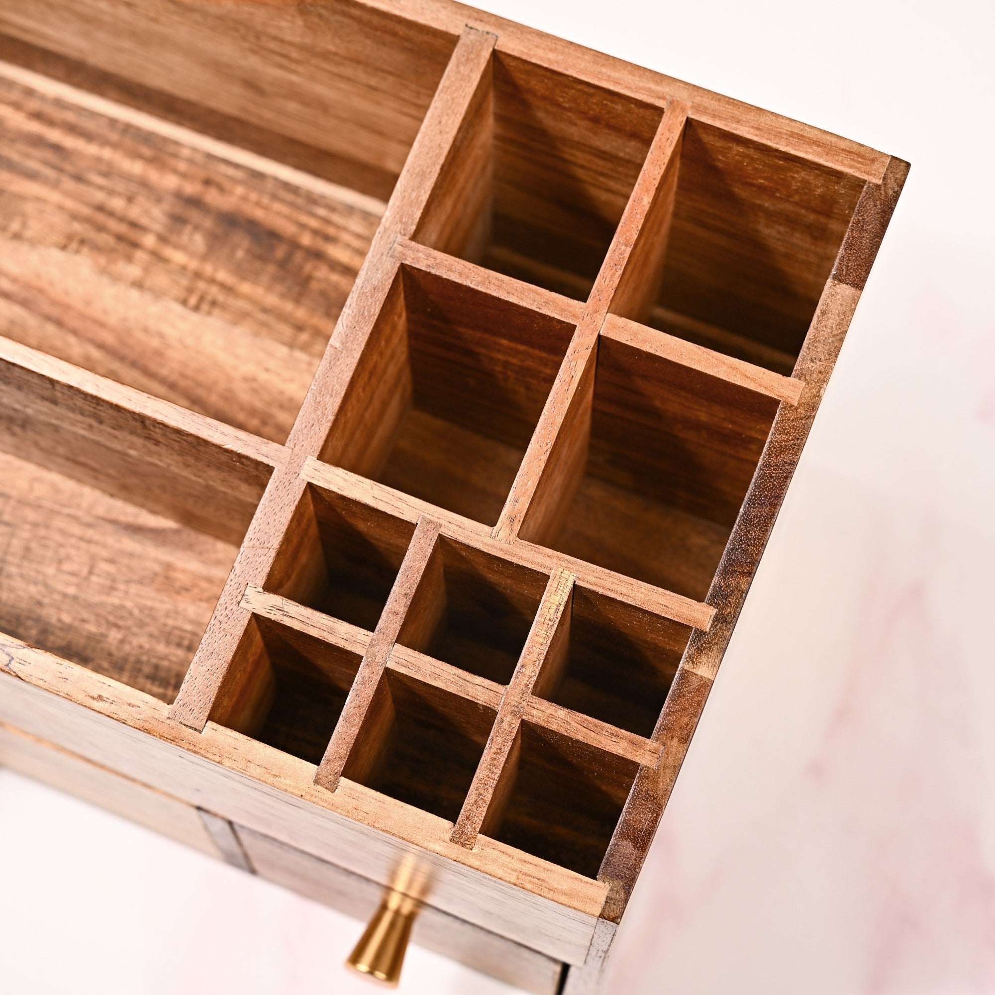 Nestasia Acacia Wood Makeup Organiser Box For Dressing Table - view 7