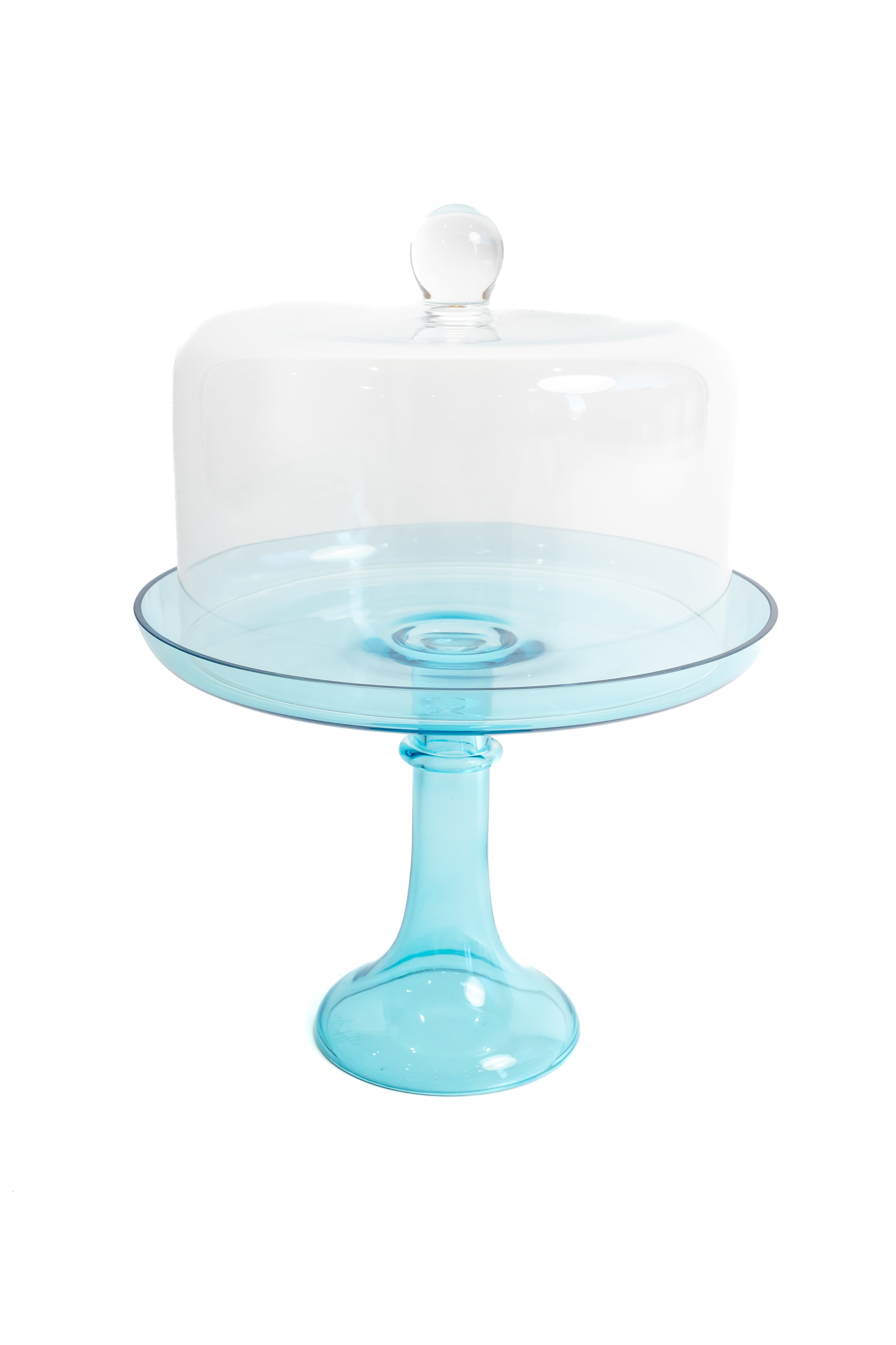Estelle Colored Glass Estelle Cake Stand {Ocean Blue} - view 6