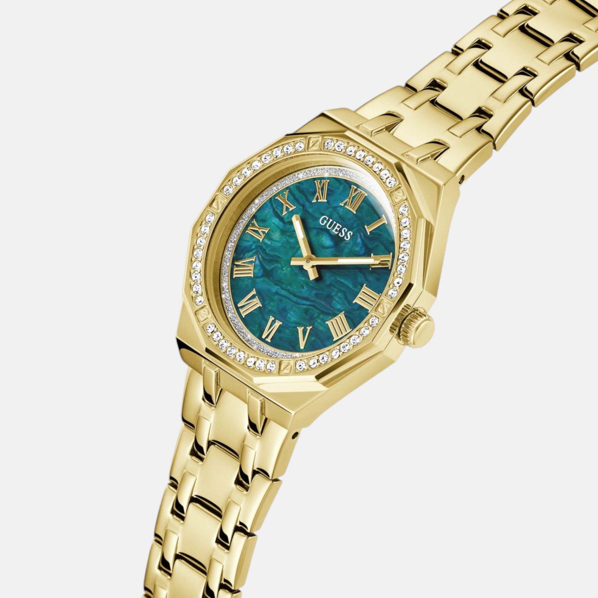 Guess Desire Women Quartz Green Dial Analog Stainless Steel Watch GW0770L2 - view 2