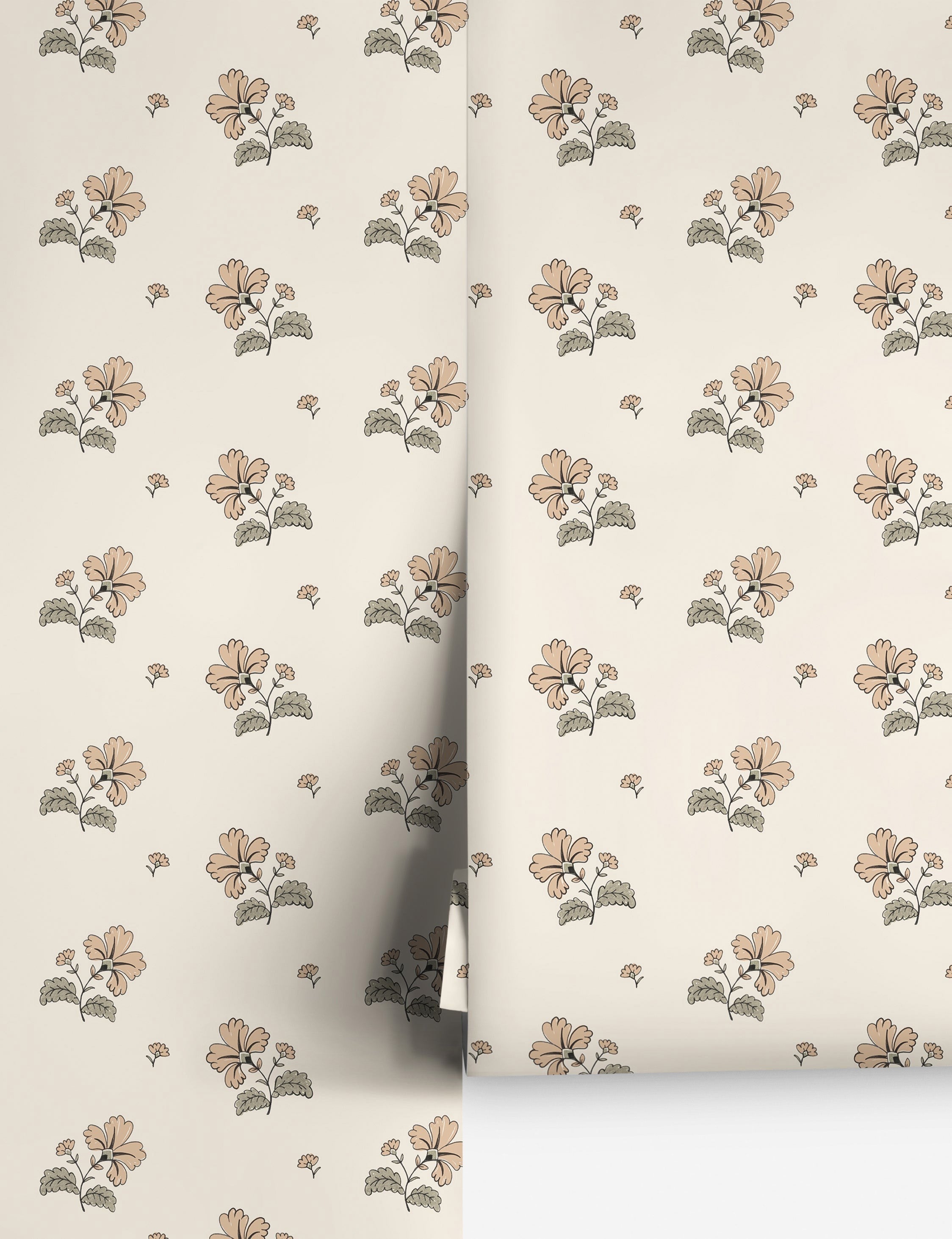Lulu and Georgia Vintage Floral Wallpaper by Rylee + Cru