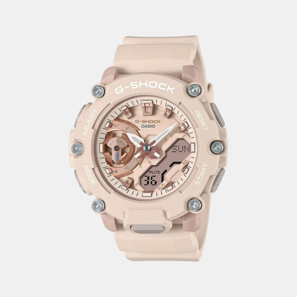 Casio G-Shock Women Quartz Two Tone Dial Analog-Digital Resin Watch G1253
