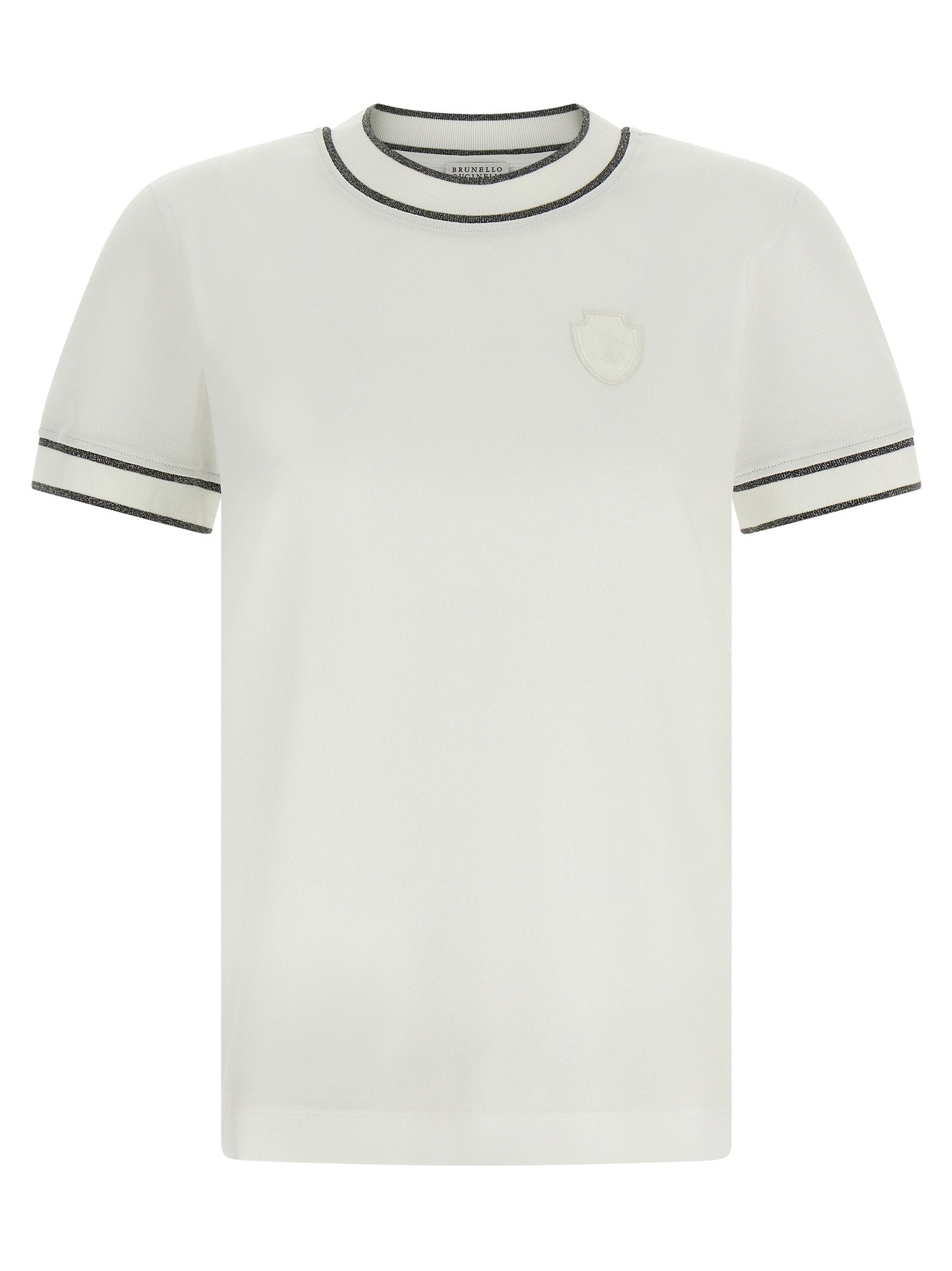Brunello Cucinelli Sparkling T-shirt – 95% cotton, 5% elastane