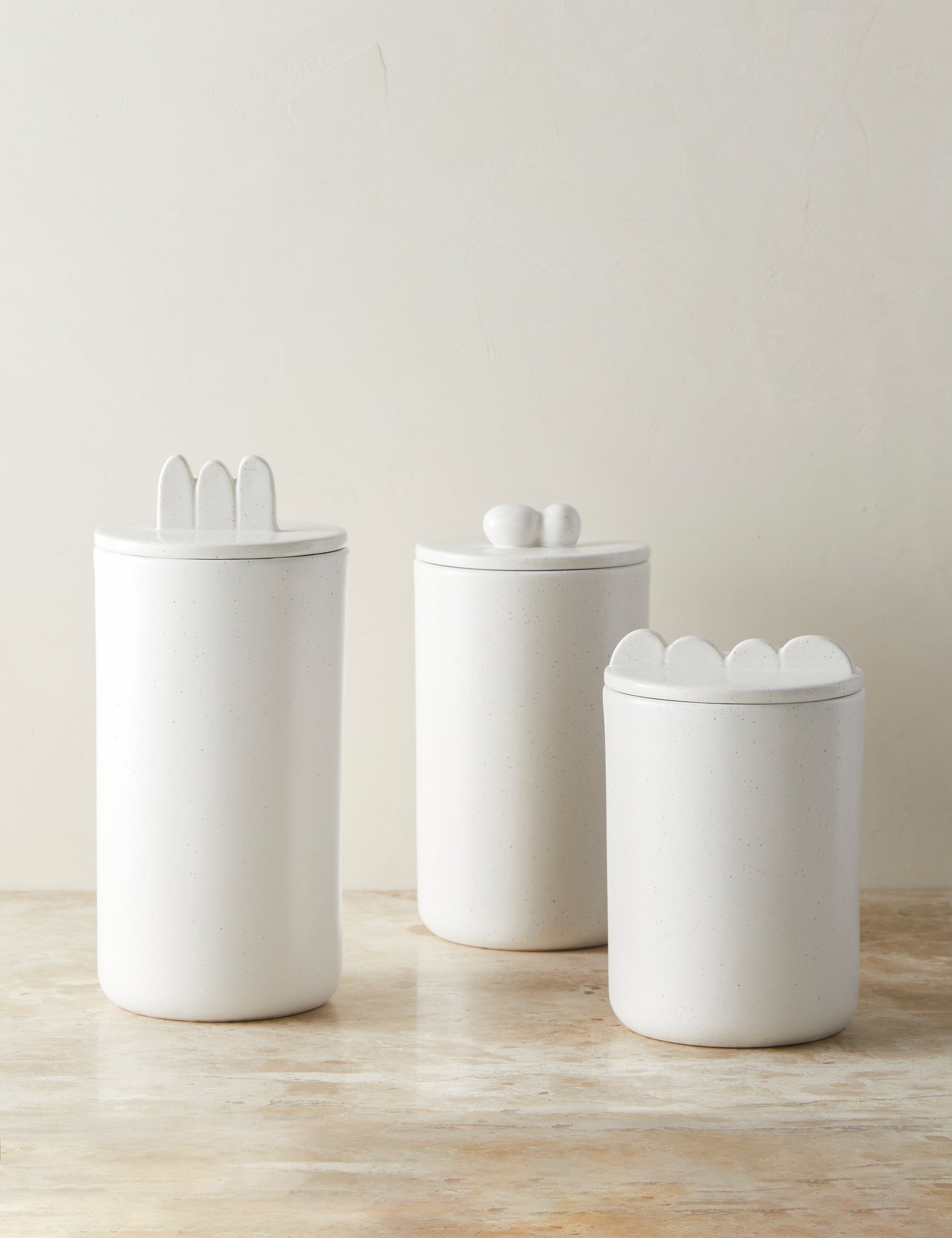 Lulu and Georgia Shapeshifter Ceramic Canister (Set of 3) by Sarah Sherman Samuel