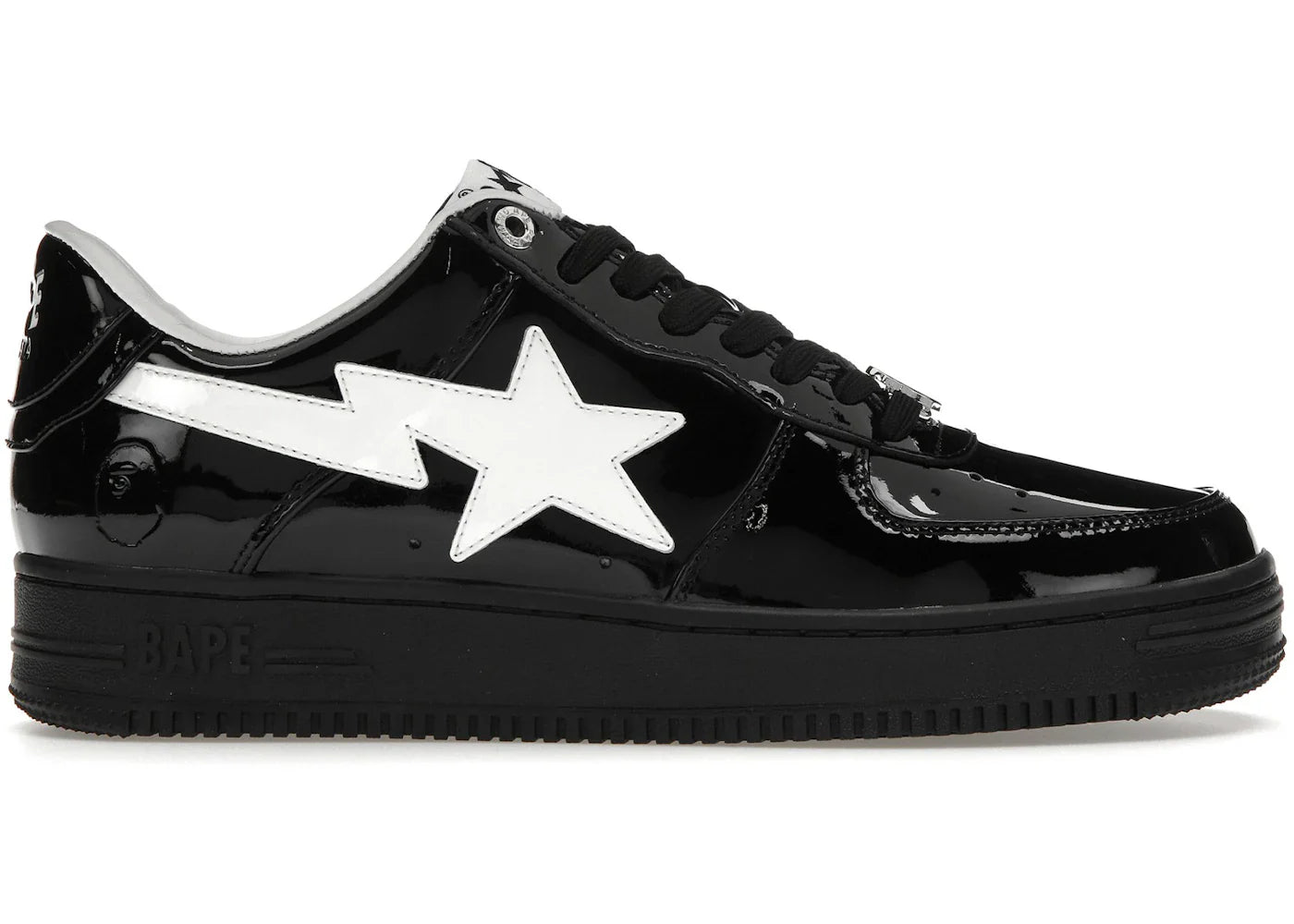 Sta 2 black – A Bathing Ape Bape Sta #2 Black Patent