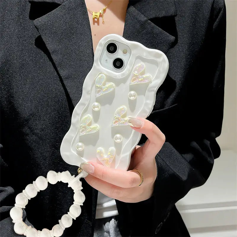 Peeperly Chic Wavey Border Love Case – No Color