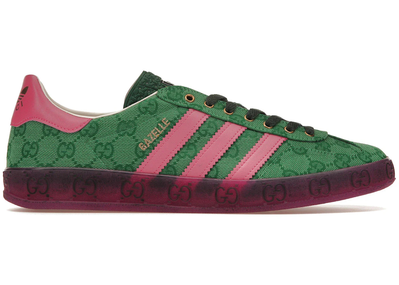 Adidas Gazelle Adidas X Gucci Gazelle Green Gg Monogram (Women'S)