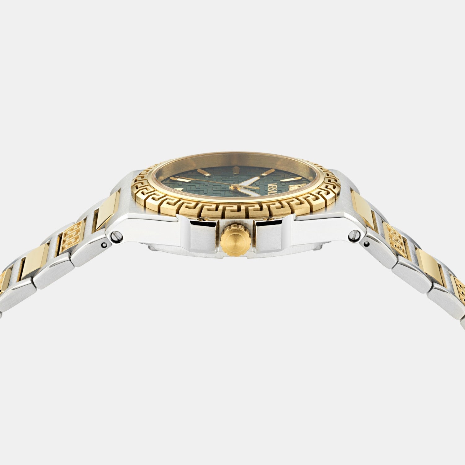Versace Greca Reaction Women Quartz Green Dial Analog Stainless Steel Watch VE0D00425 - view 2