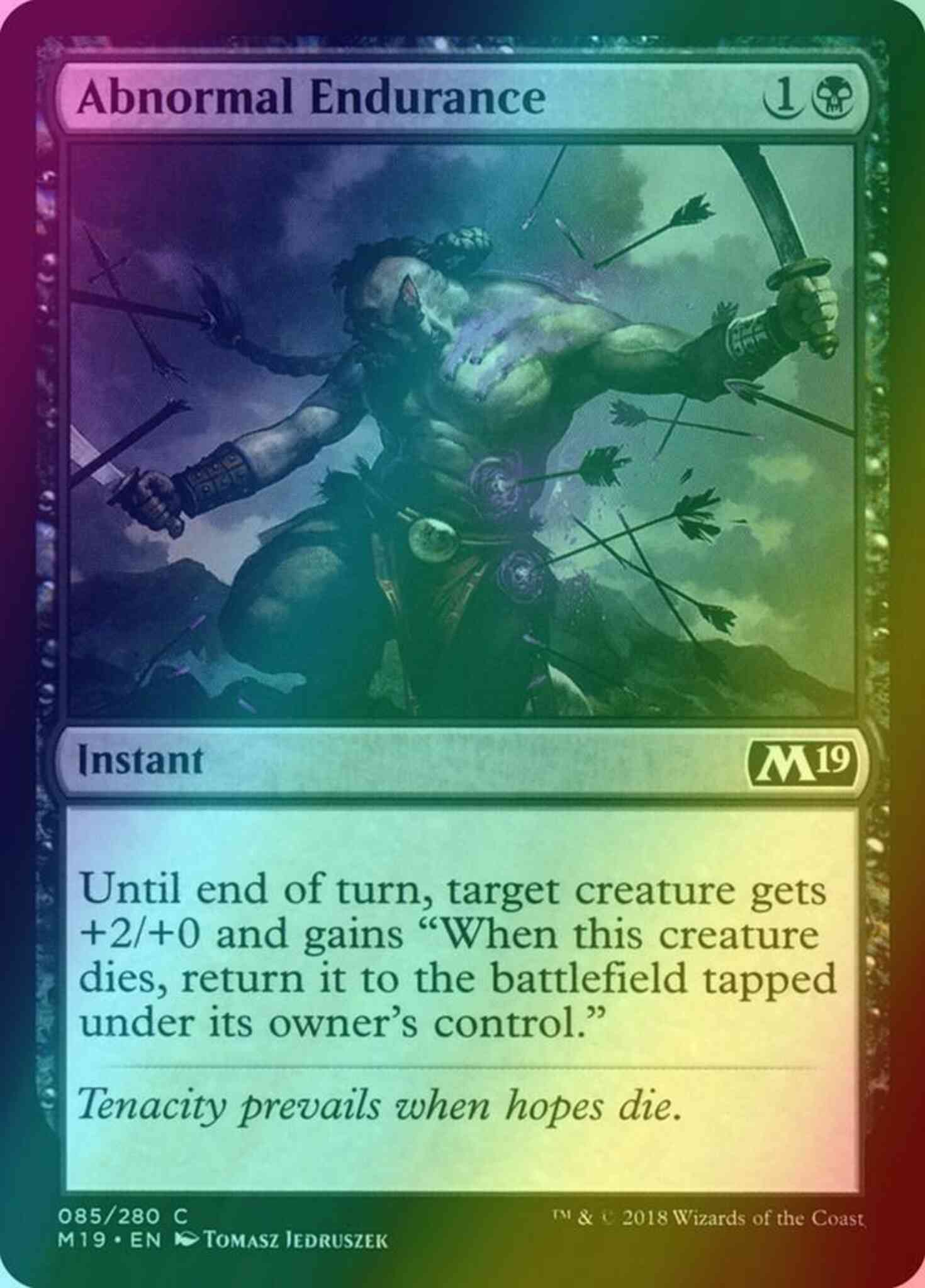 Abnormal endurance 85 – Magic Abnormal Endurance [85] [Core Set 2019] [Foil]