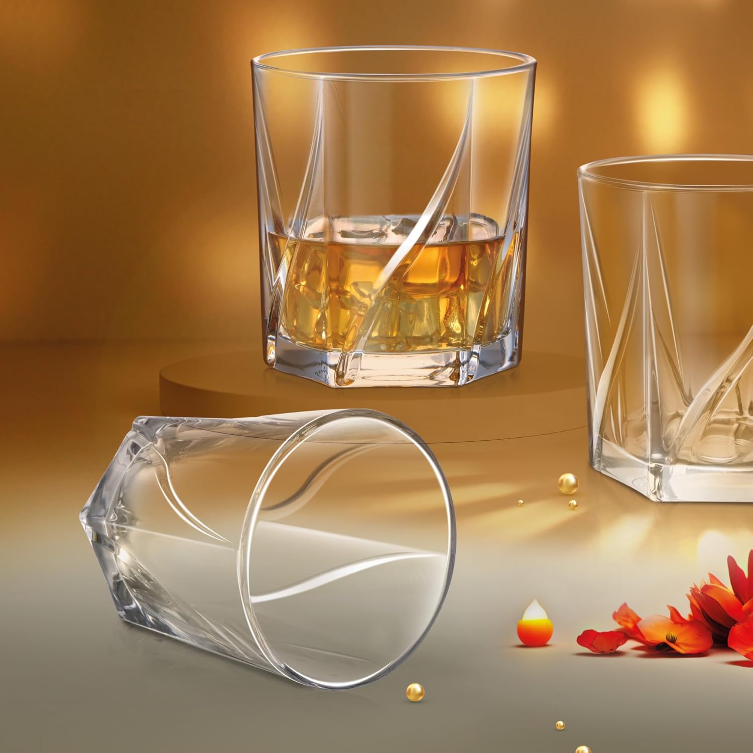 Treo by Milton Ignis On The Rocks 350 Glass Tumbler | Transparent | Set of 6 Pcs - view 5