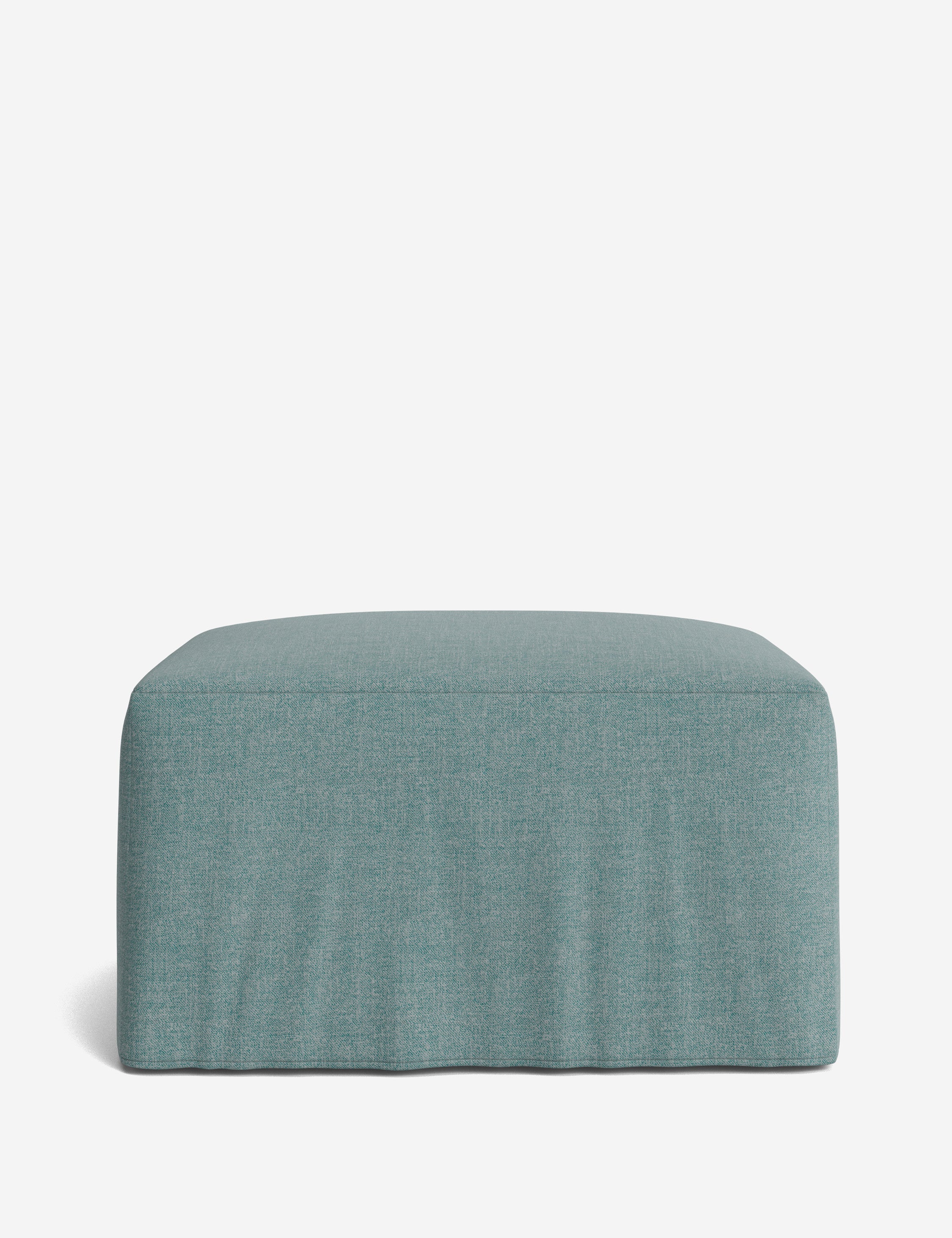 Lulu and Georgia Portola Slipcover Ottoman - view 9