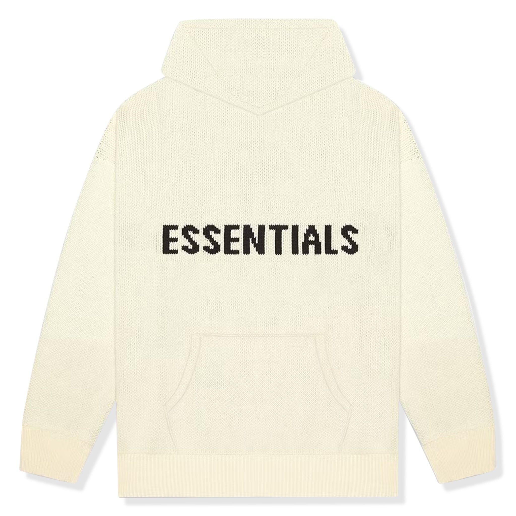 Fear Of God Essentials Cream Knit Hoodie – Beige