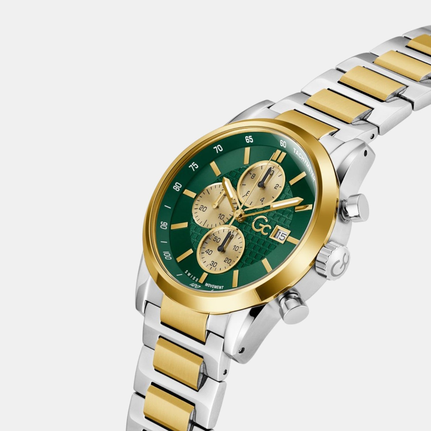 GC Gallant Men Quartz Green Dial Chronograph Stainless Steel Watch Z61002G9 - view 3