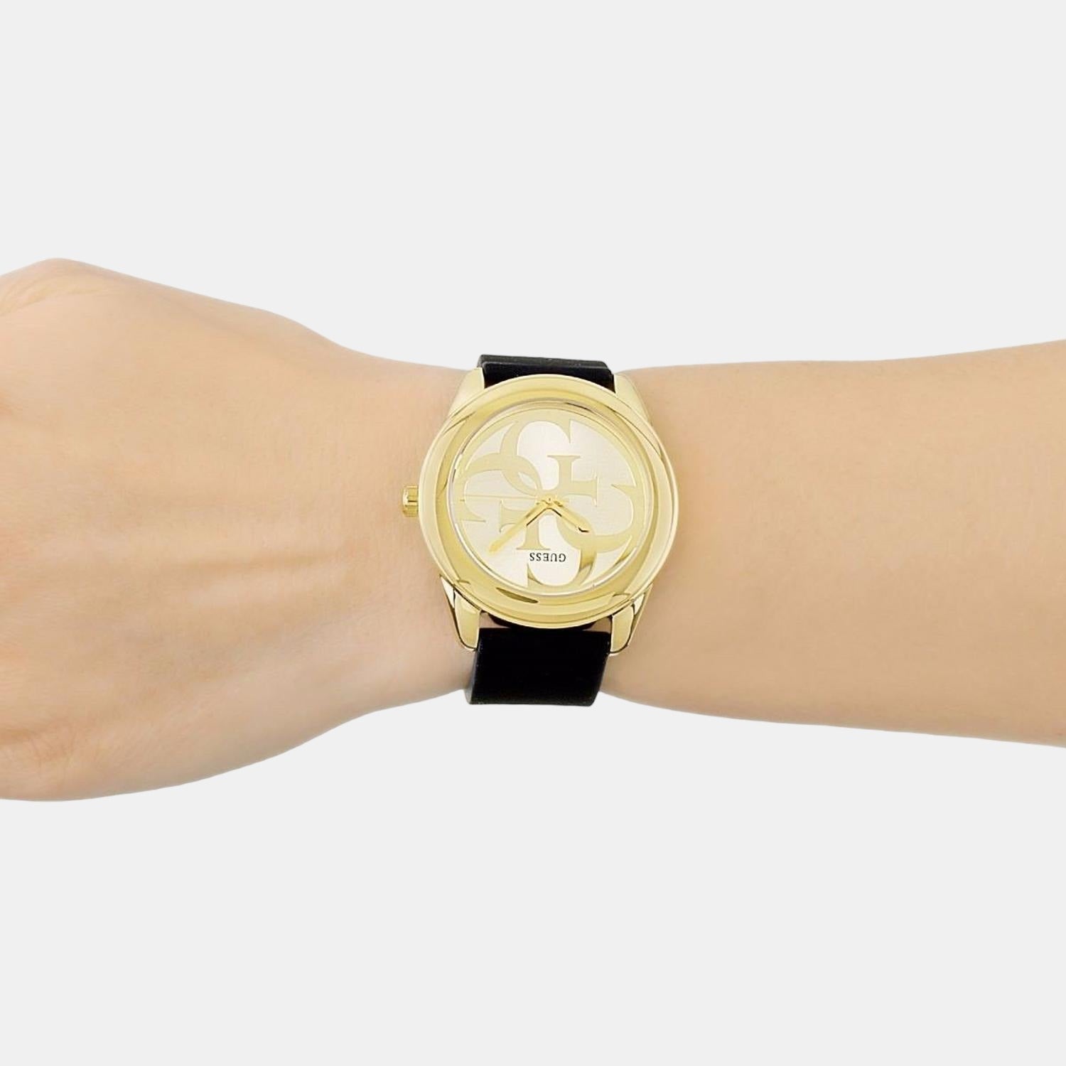 Guess G twist Women Quartz Gold Dial Analog Silicone Watch W0911L3 - view 4