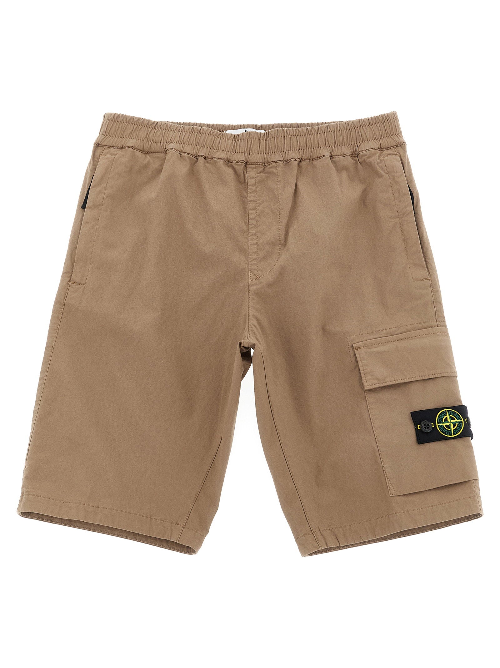 Stone Island Junior Cargo Bermuda Shorts – 95% cotton, 5% elastane