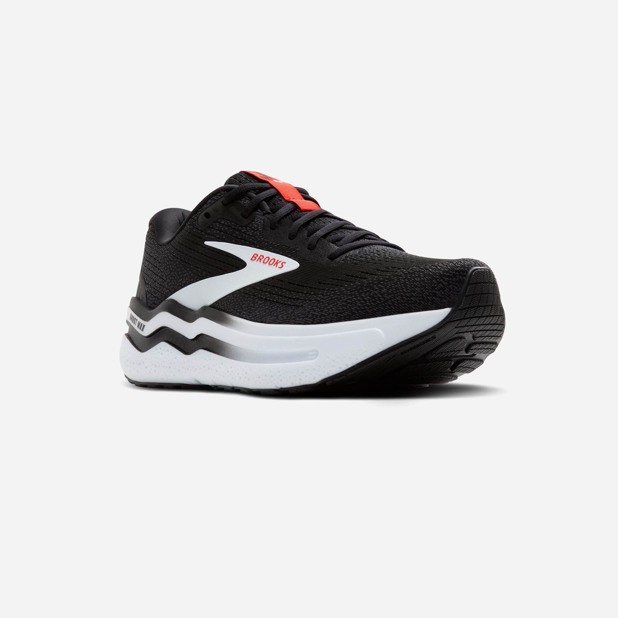 Brooks Ghost Max 2 Black White Fiery Red - view 2
