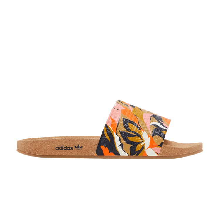 Yeezy adidas Adilette Cork Slides Legend Ink Orange