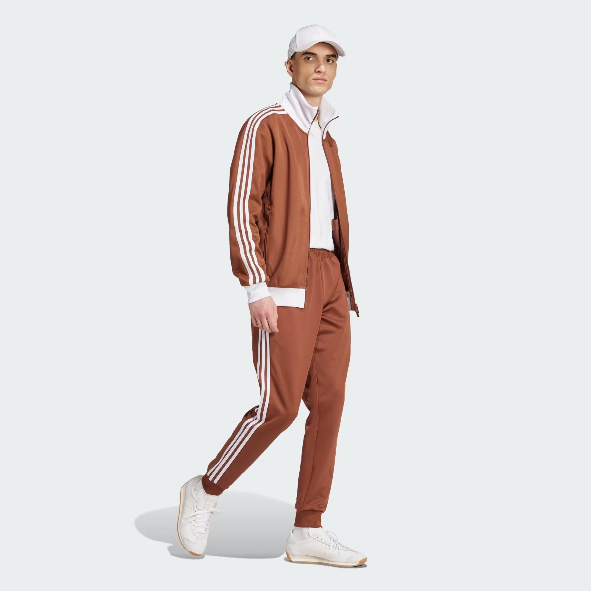 Adidas Originals | Adicolor Classics Beckenbauer Track Top { Preloved Brown - view 6