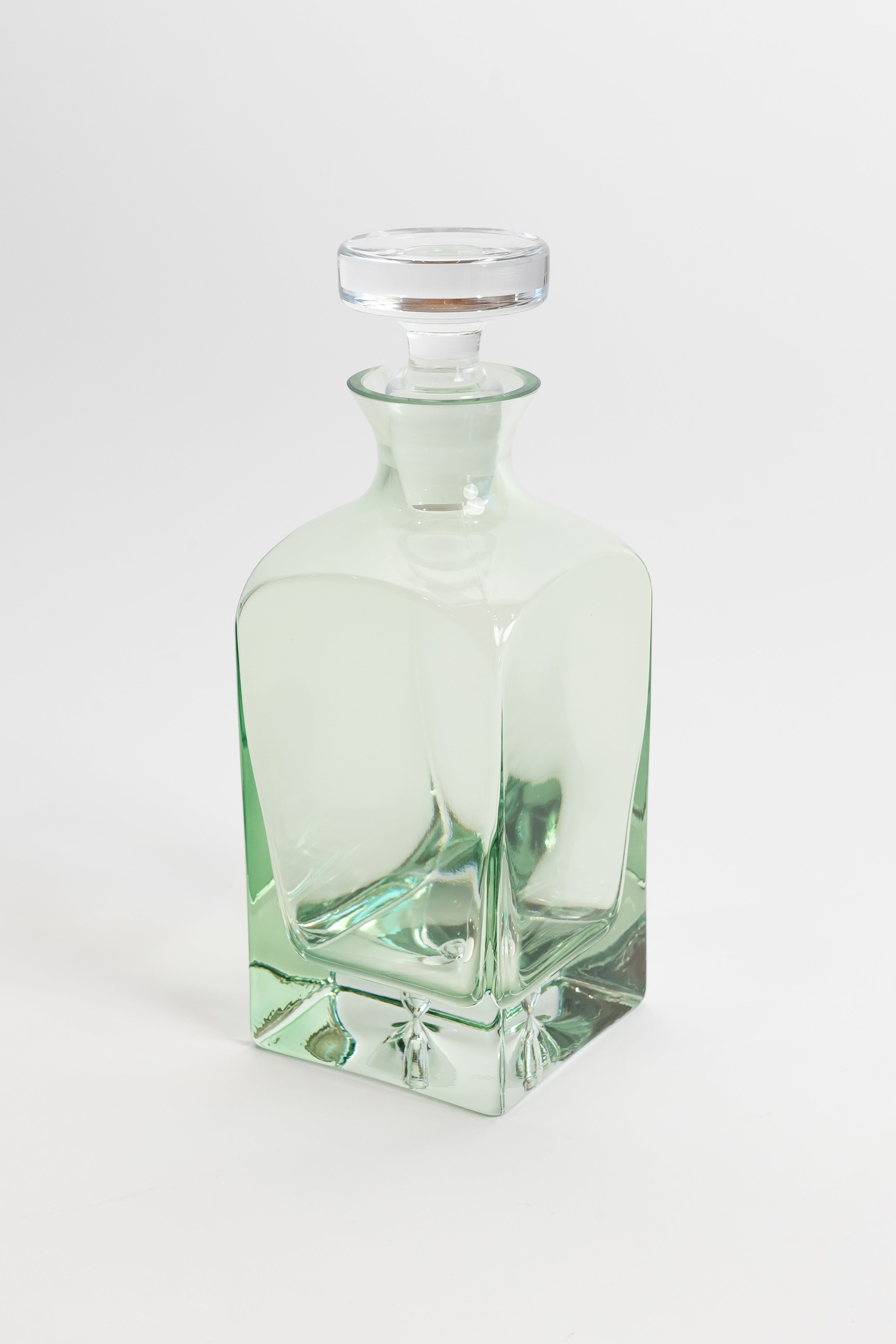 Estelle Colored Glass Estelle Colored Decanter - Heritage {Mint Green} - view 2