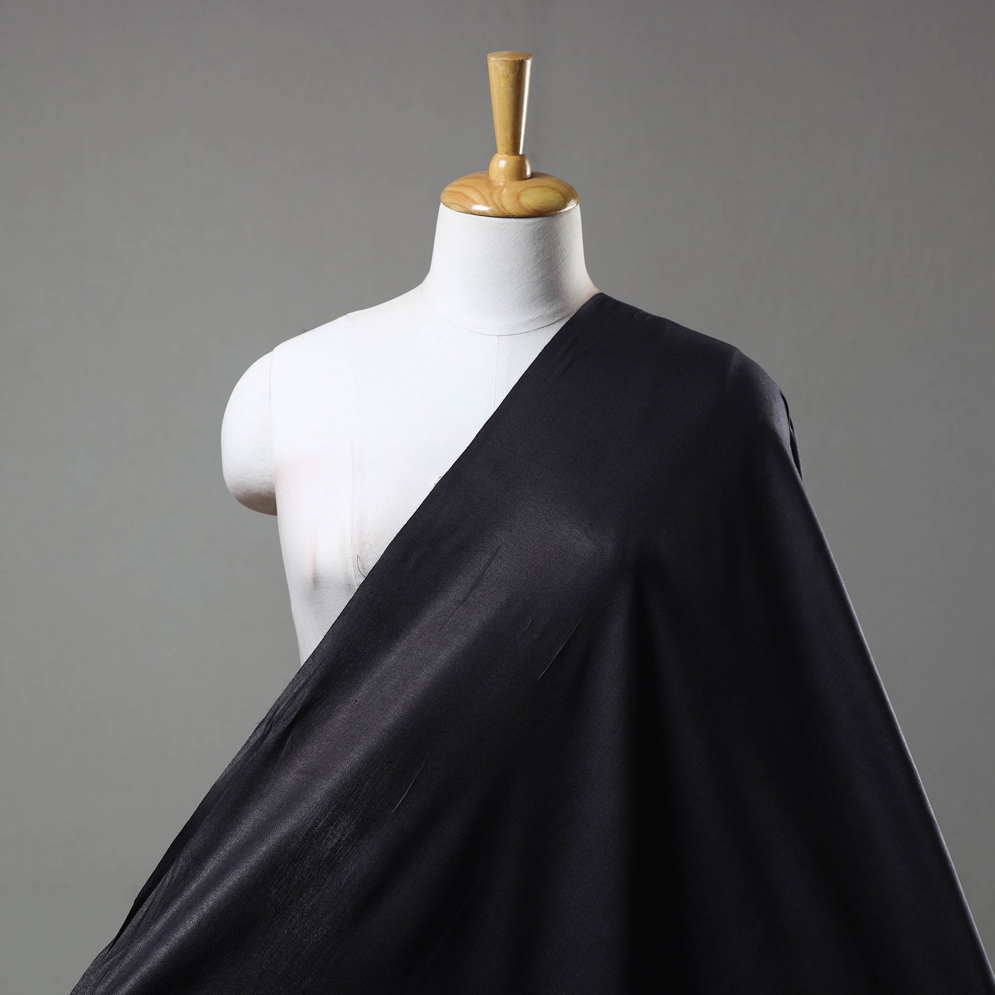 ITOKRI CRAFTS INITIATIVE Black - Linen Cotton Bhagalpuri Fabric 11