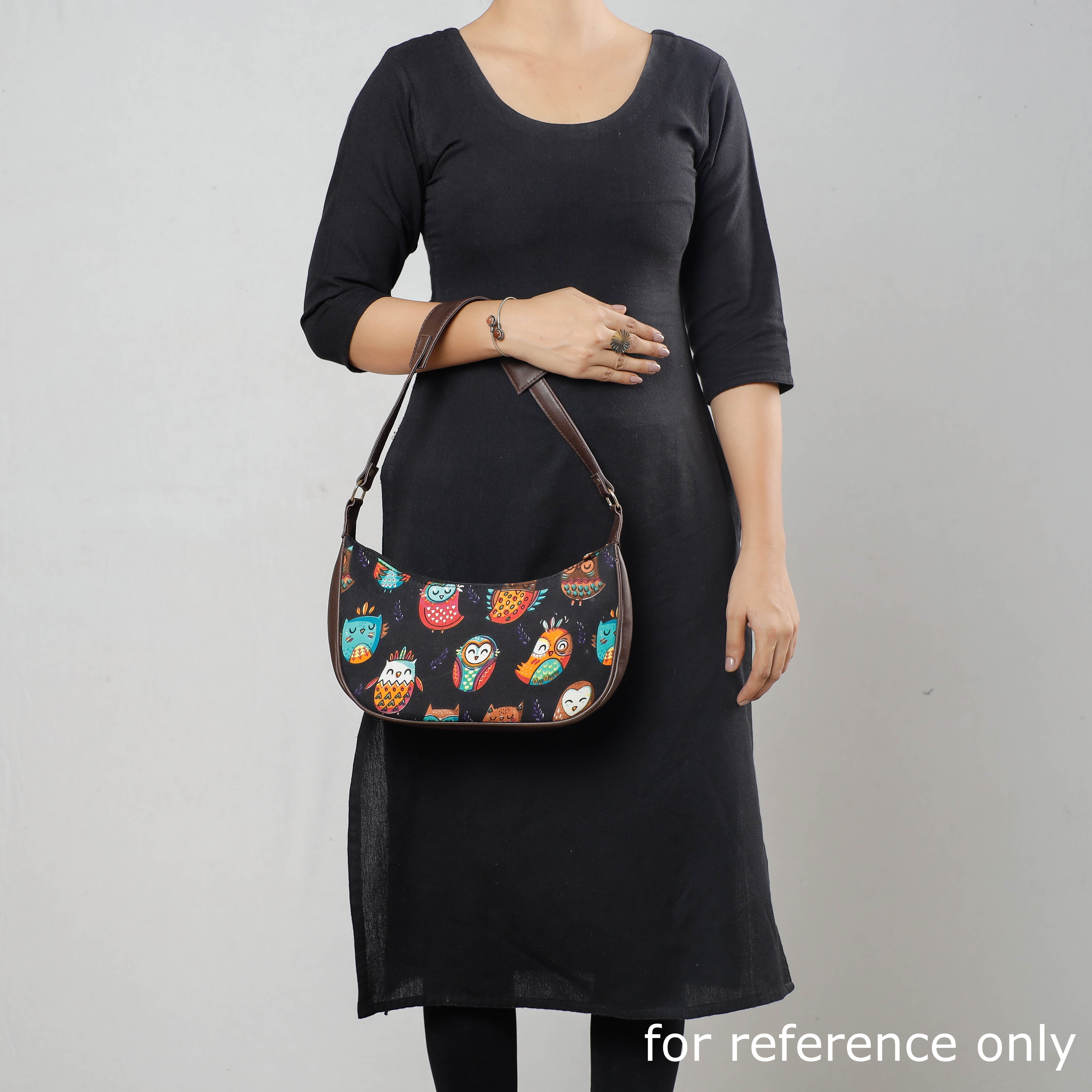 KACHCHH JI CHHAAP Black - Kutch Handcrafted Silk Shoulder Bag - view 2
