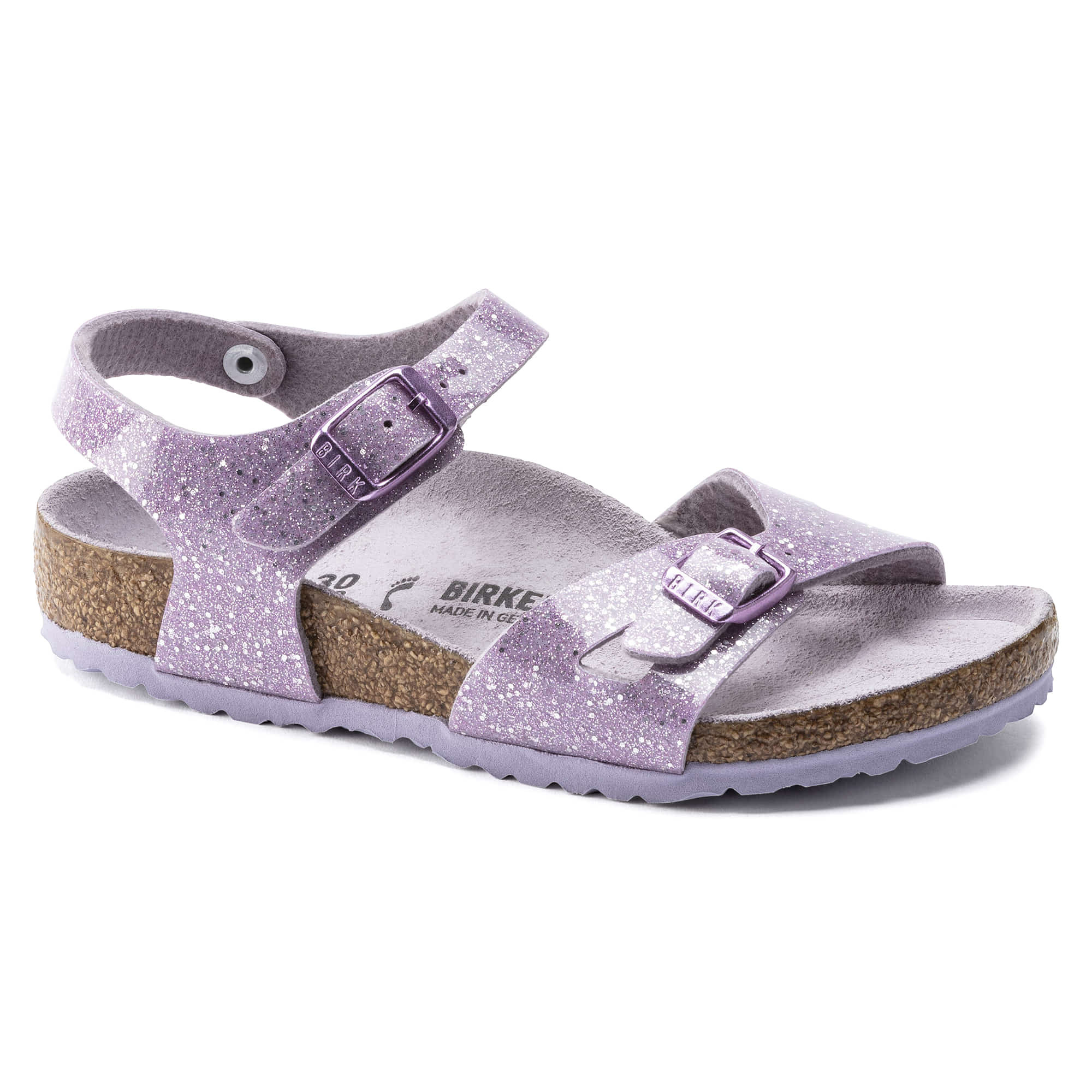Birkenstock Rio Kids Birko-Flor – Purple Purple/Cosmic Sparkle Lavender - view 6